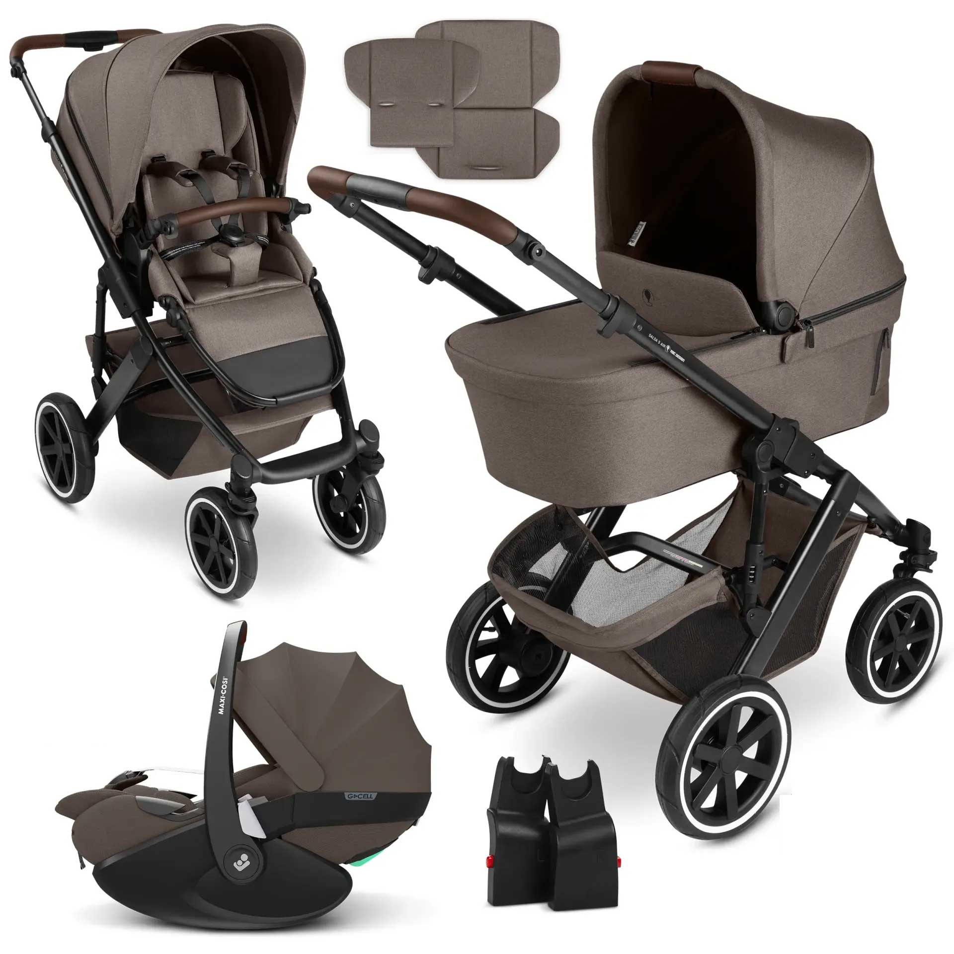 maxi cosi poussette 3 en 1 Pack poussette 3 en 1 Salsa 5 Air + siège auto pebble 360 pro2 – Aubert  Baby2000 Prod