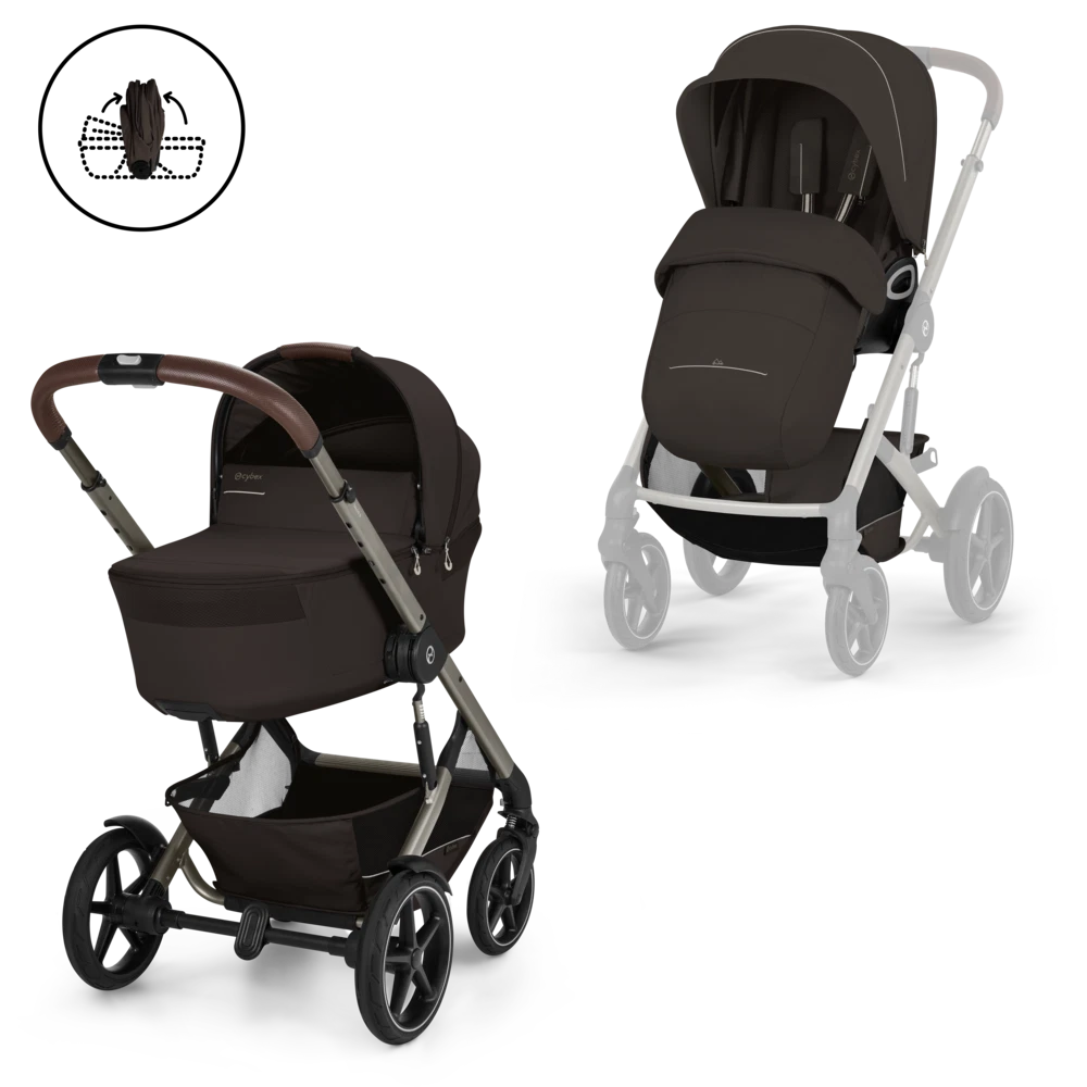 Duo poussette Talos avec nacelle pliable