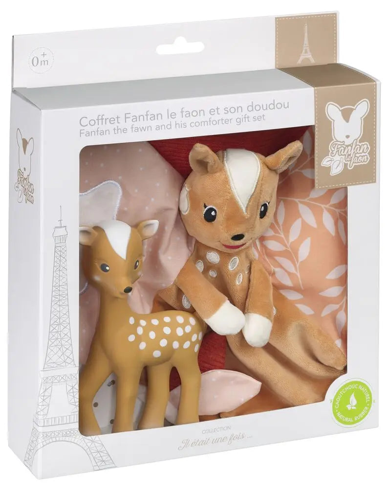 Fanfan le faon et son doudou