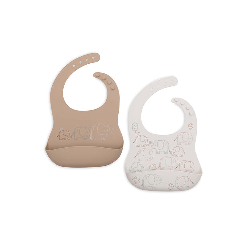 Lot 2 Bavoirs Silicone