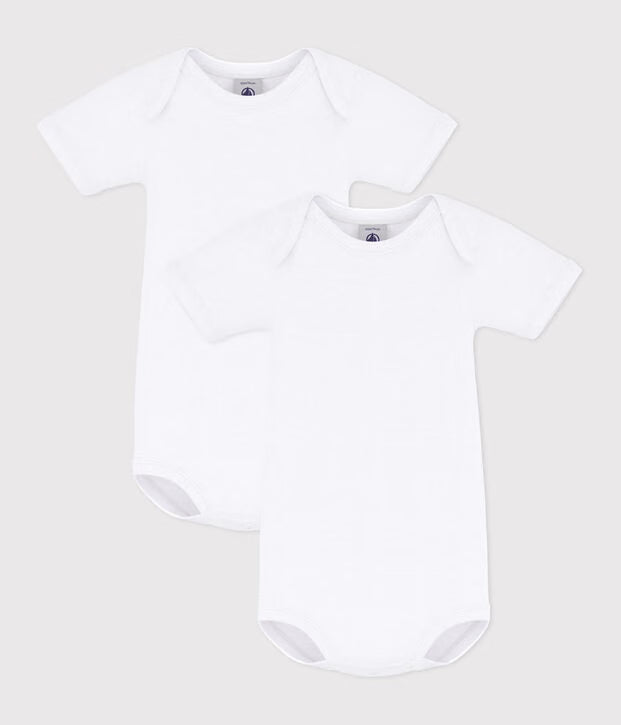 Lot de 2 bodies croisé manches courtes