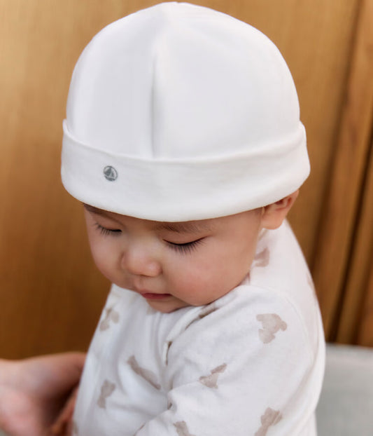 Bonnet naissance en velours
