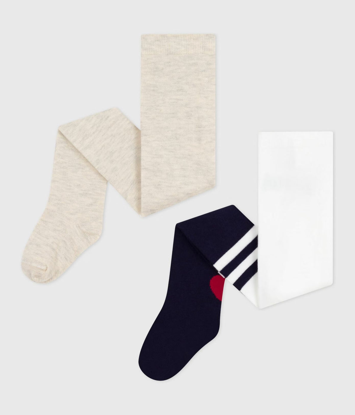 Lot de 2 collants bébé en coton