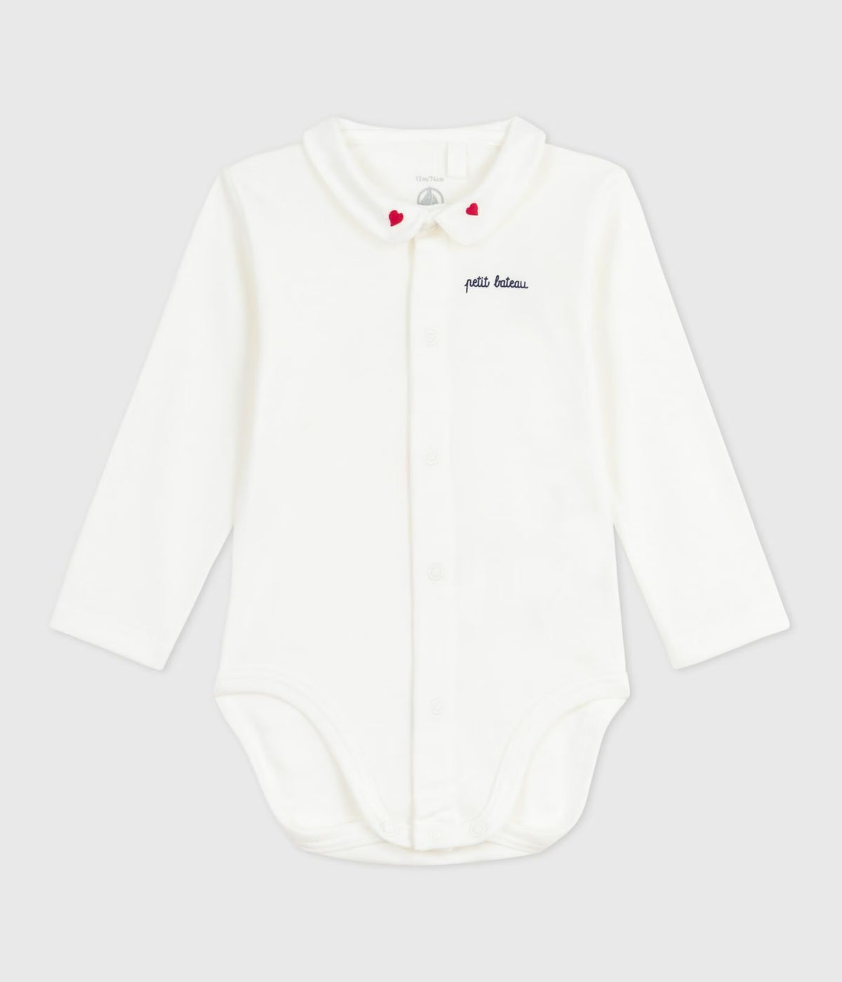 Body bébé manches longues à col