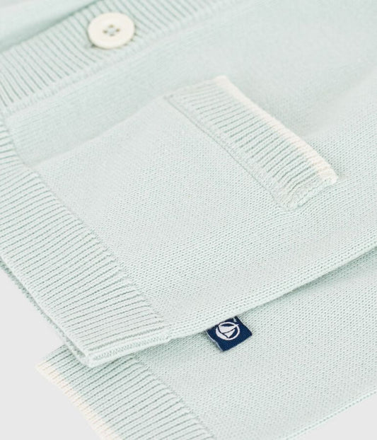 Cardigan bébé en coton uni