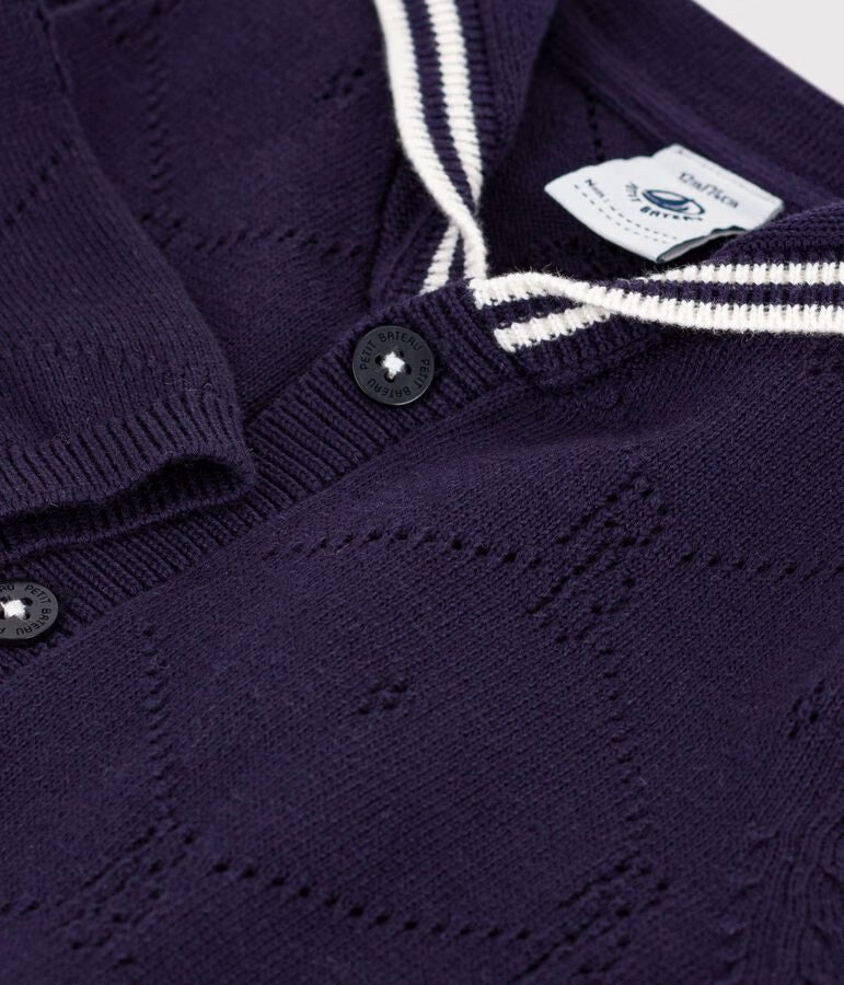 Cardigan à col marin