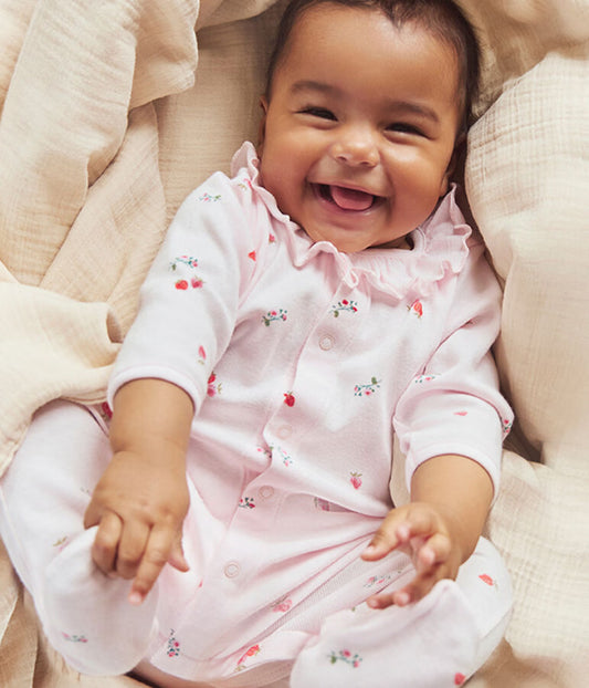 Pyjama bébé en coton à col