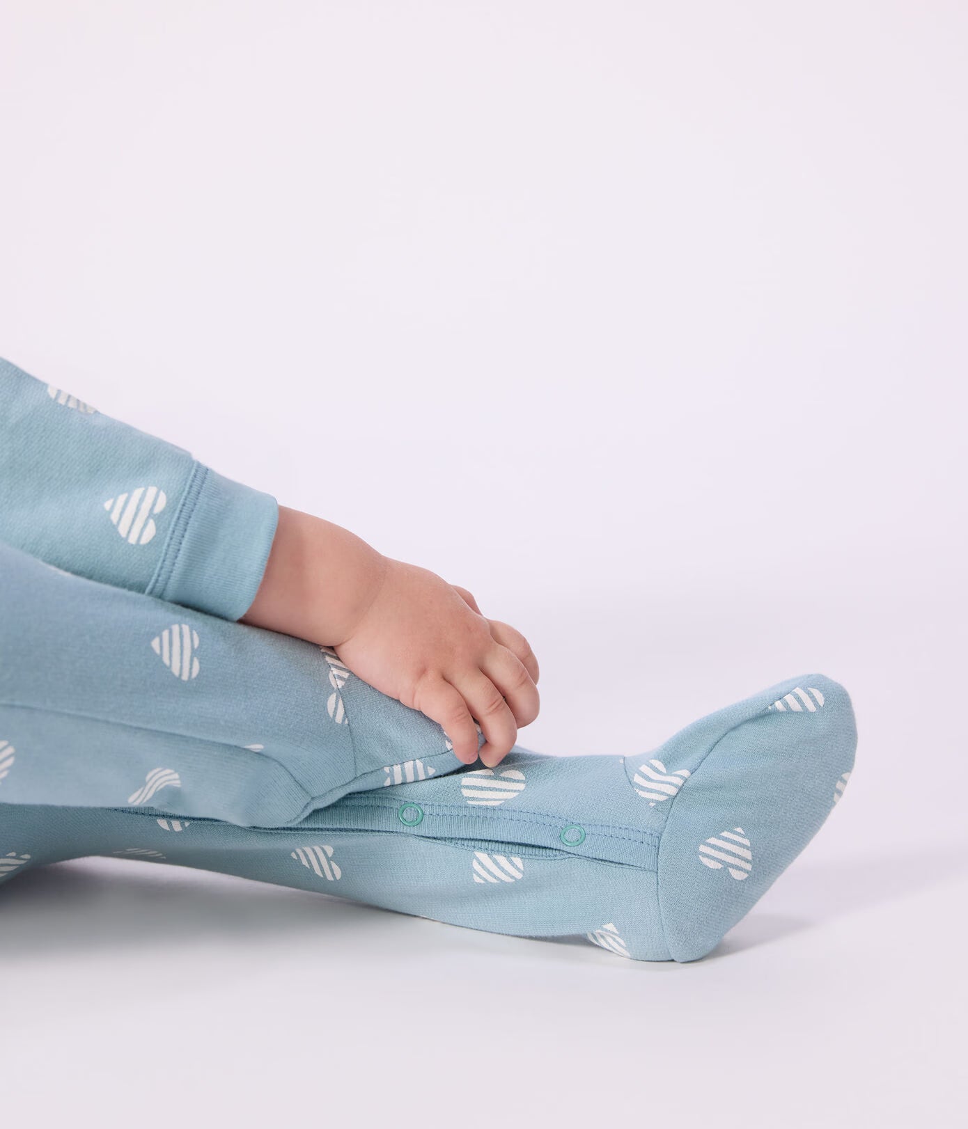 Pyjama zip bébé en molleton