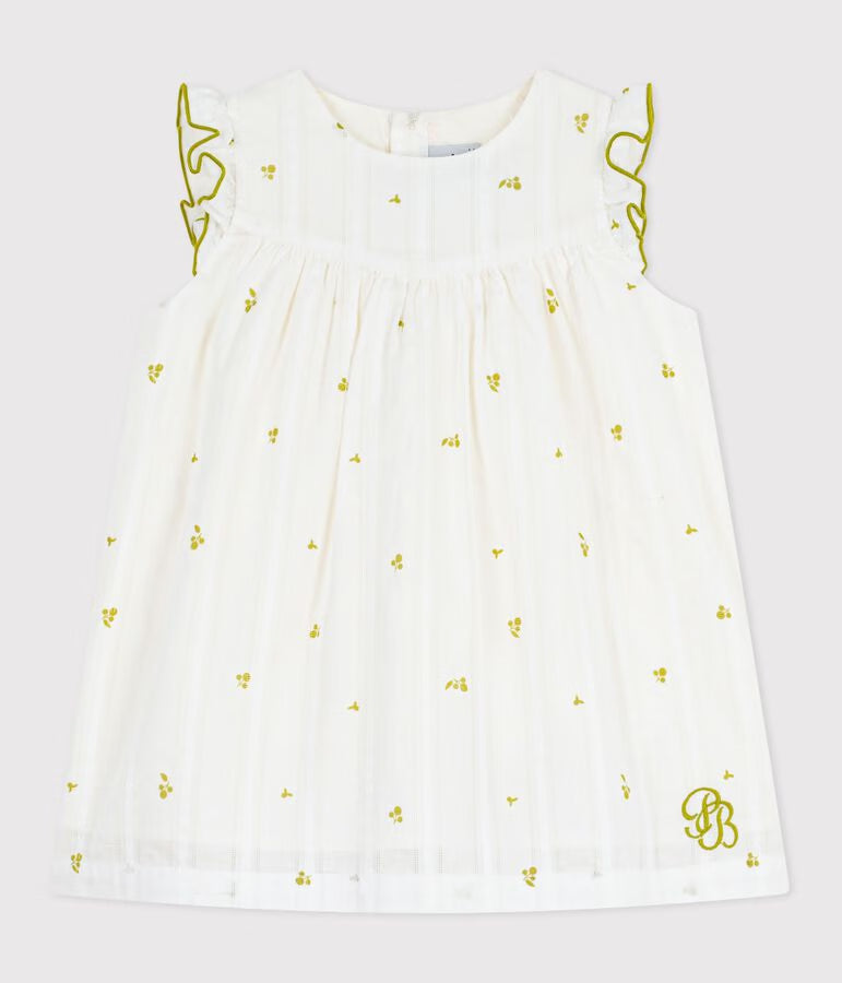 Robe bébé en coton sans manches