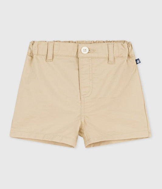 Short bébé en coton uni
