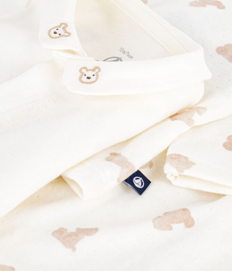 Ensemble long 3 pièces bébé en coton