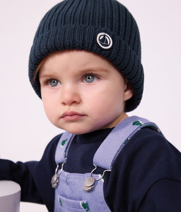 Bonnet en coton doublure polaire