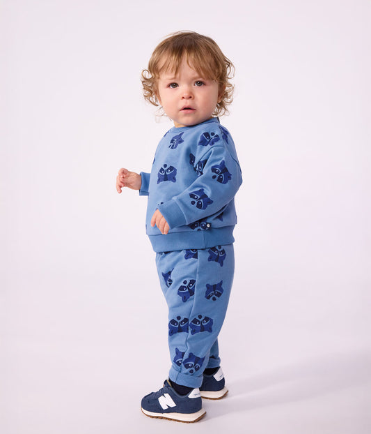 Ensemble sweatshirt et pantalon bébé en coton