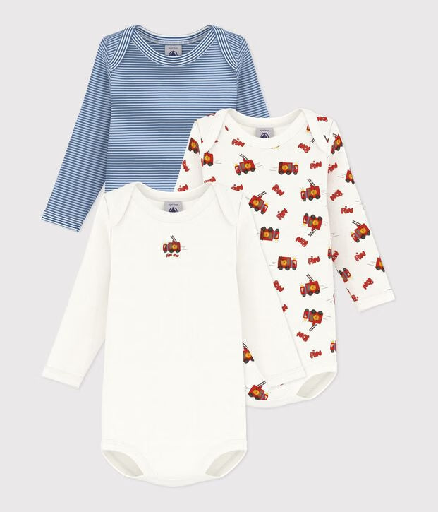 Lot de 3 bodies US manches longues