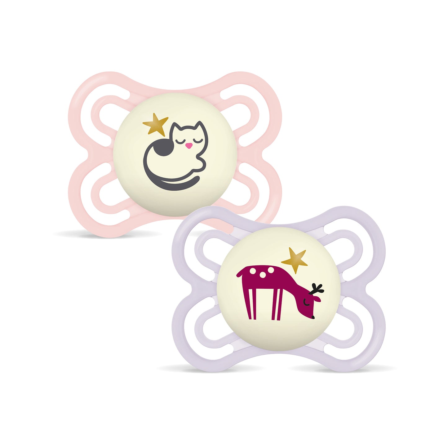 Lot 2 Sucettes Perfect Night Silicone Aléatoire