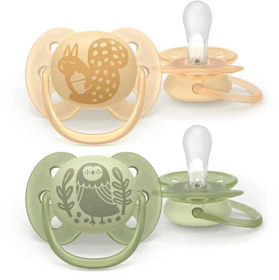 Lot de 2 sucettes ultra-douce