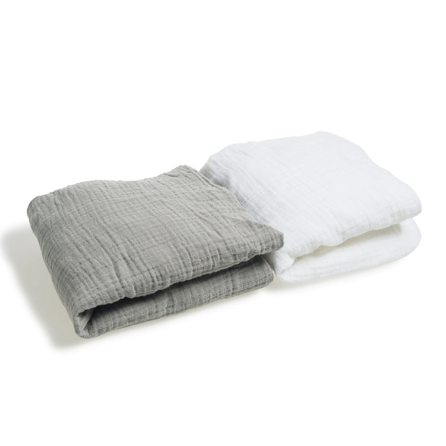 Lot de 2 draps housses bébé gaze de coton 70X140