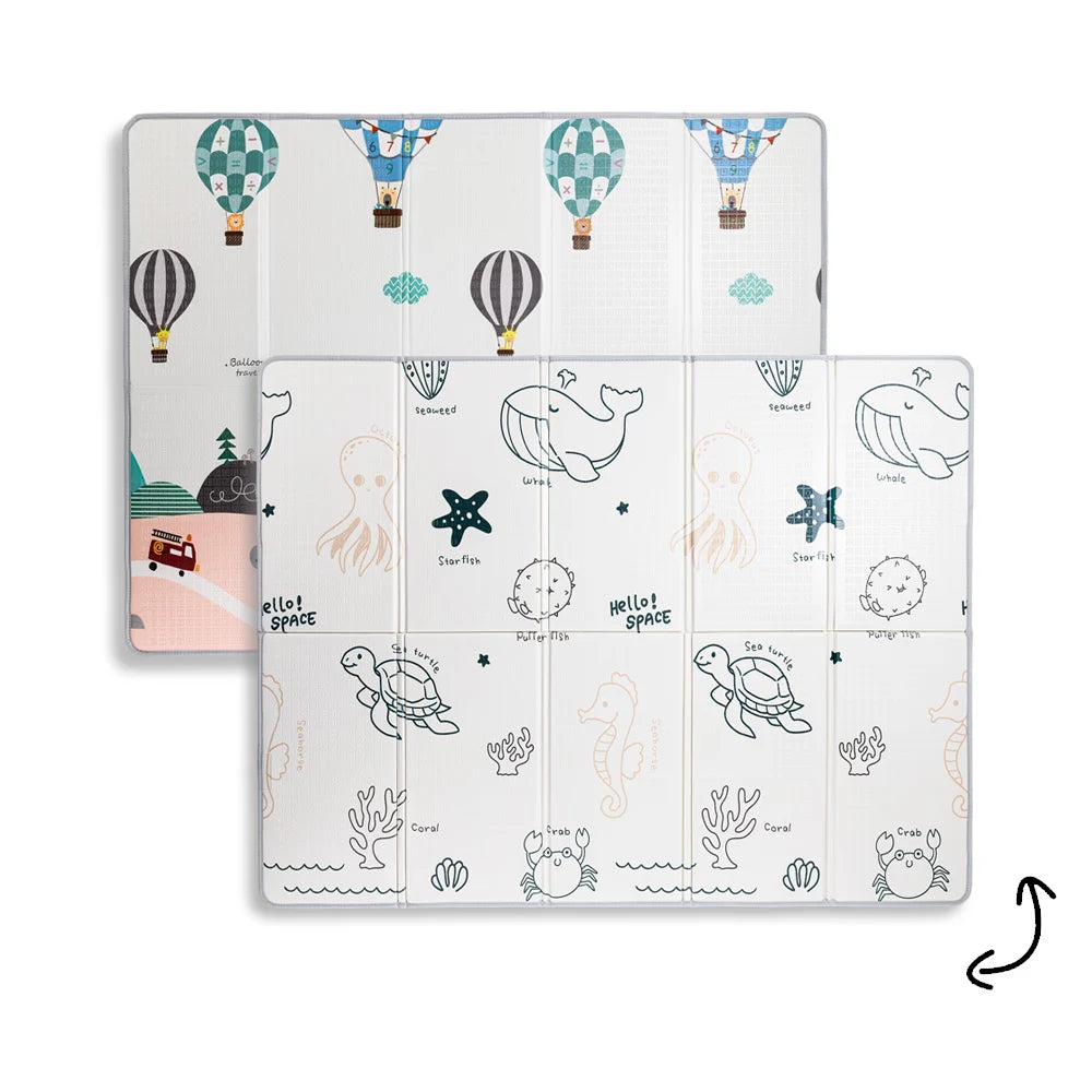 Tapis mousse XXL Animaux marins 150 x 200 cm