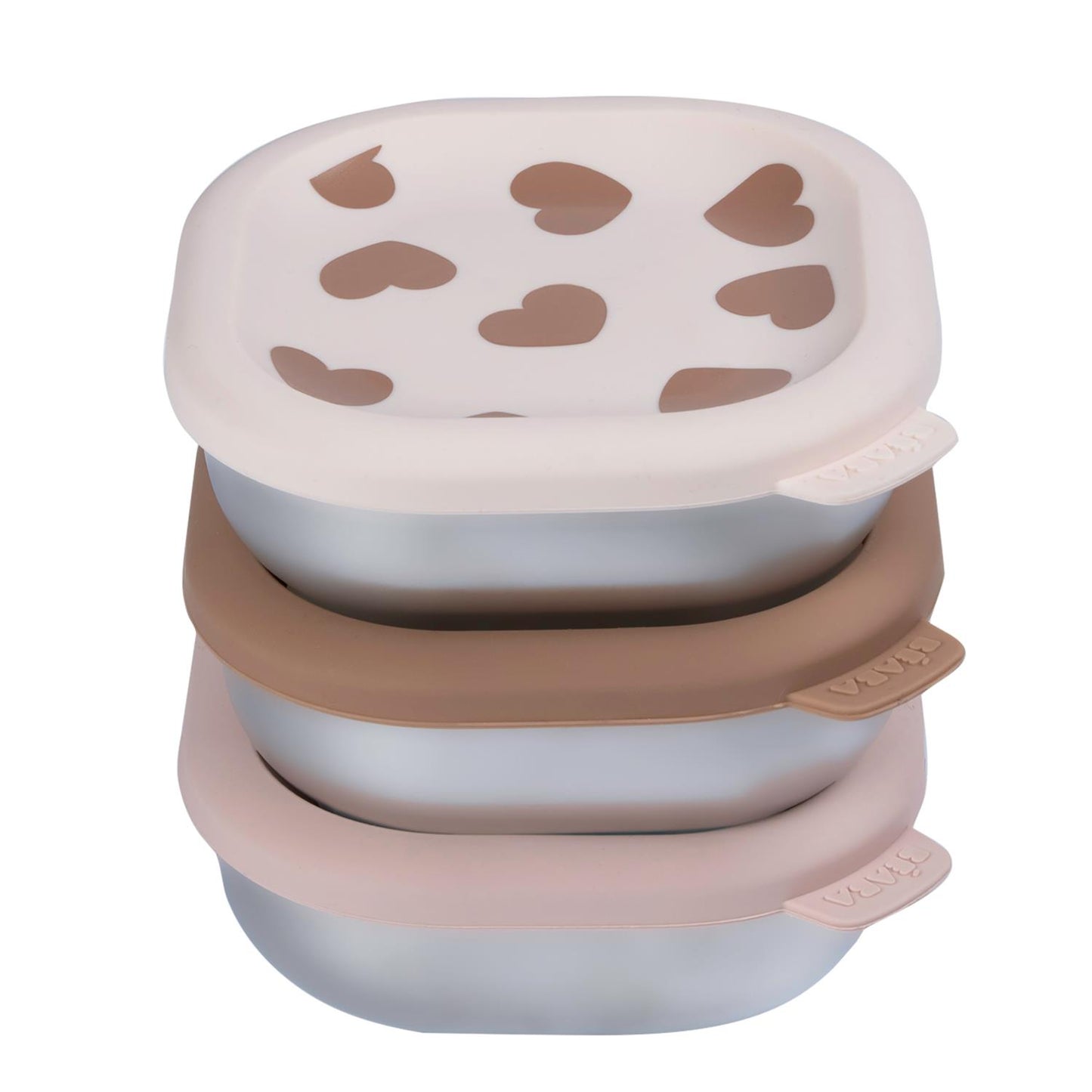 Lot de 3 boîtes repas multi-usage en inox
