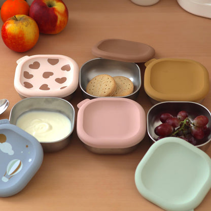 Lot de 3 boîtes repas multi-usage en inox