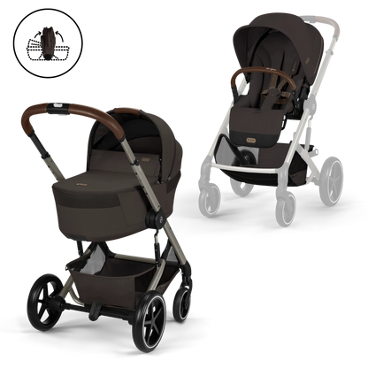 Duo poussette Balios S Lux avec nacelle pliable