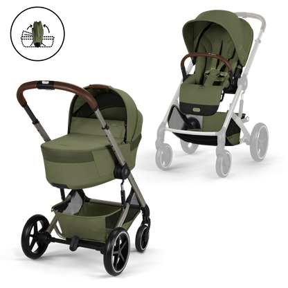 Duo poussette Balios S Lux avec nacelle pliable