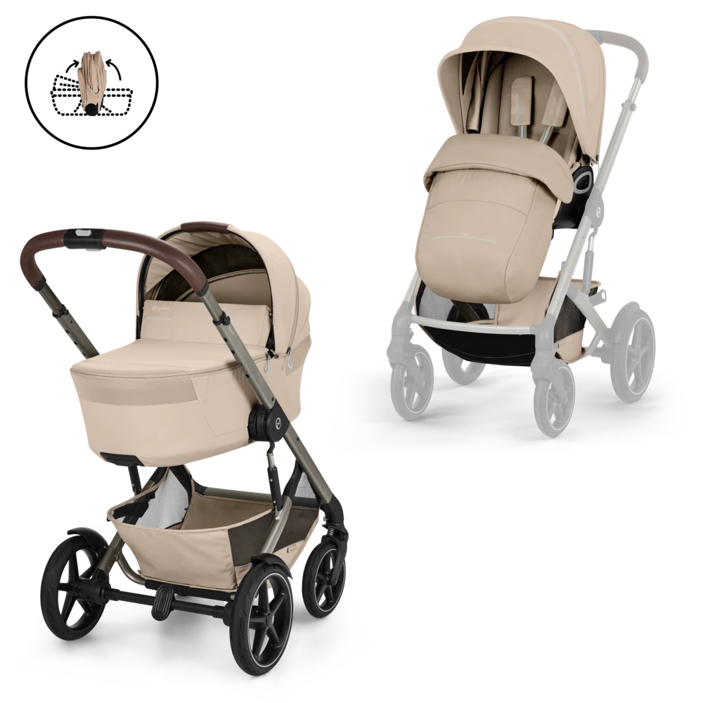 Duo poussette Talos avec nacelle pliable