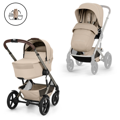 Duo poussette Talos avec nacelle pliable