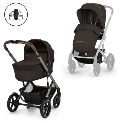 Duo poussette Talos avec nacelle pliable