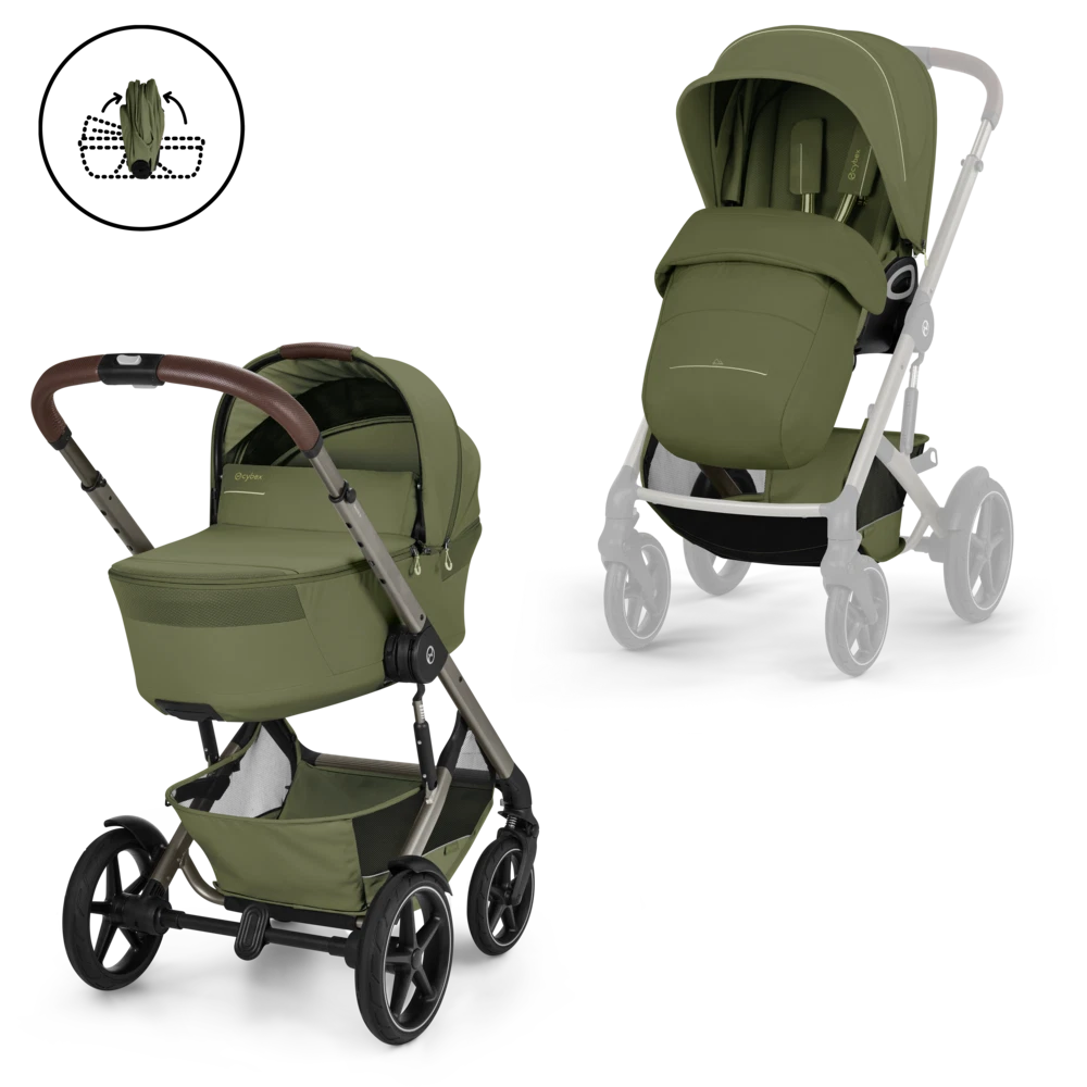 Duo poussette Talos avec nacelle pliable