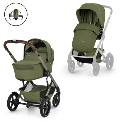 Duo poussette Talos avec nacelle pliable