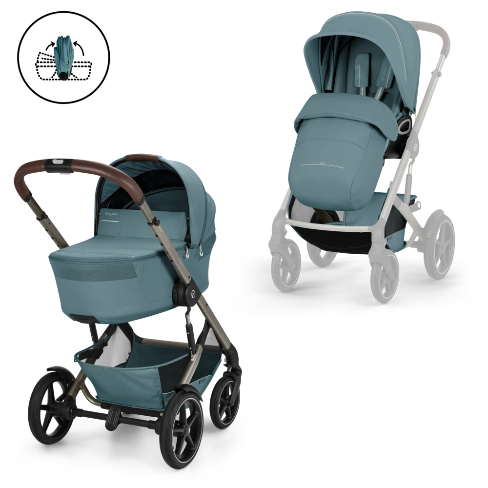Duo poussette Talos avec nacelle pliable