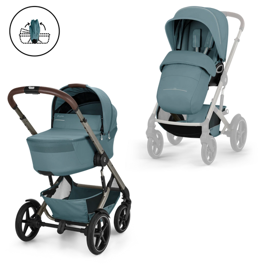 Duo poussette Talos avec nacelle pliable