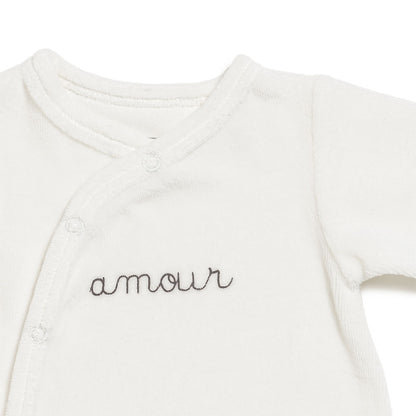 Lot de 2 pyjamas bébé Parme / Ecru