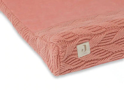 Housse matelas à langer 50x70 Spring Knit Rosewood
