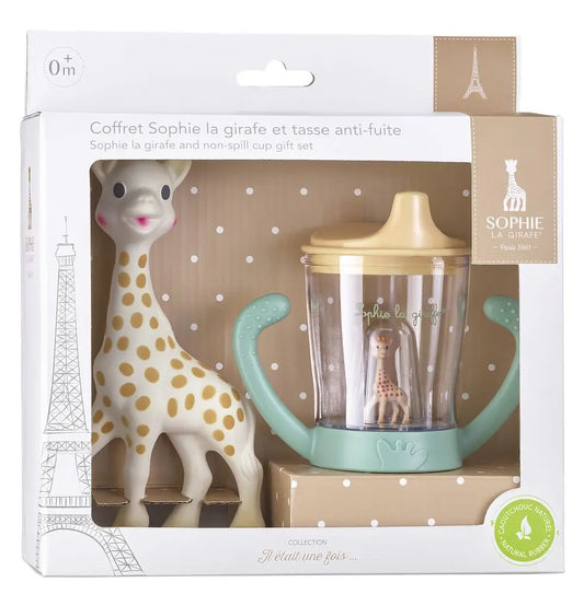 Coffret Sophie la girafe et sa tasse d'apprentissage
