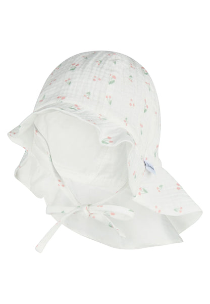 Chapeau avec protection nuque motif Cerise