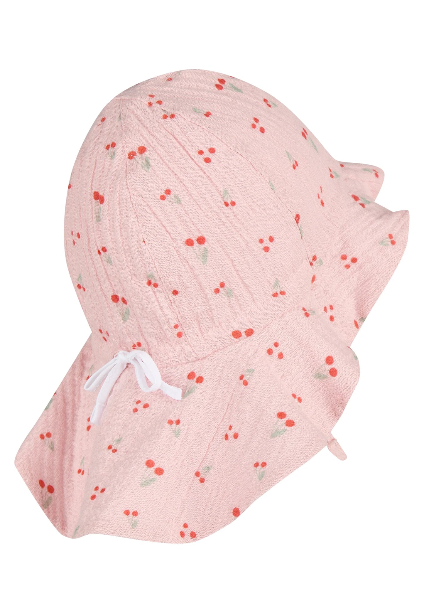 Chapeau avec protection nuque motif Cerise