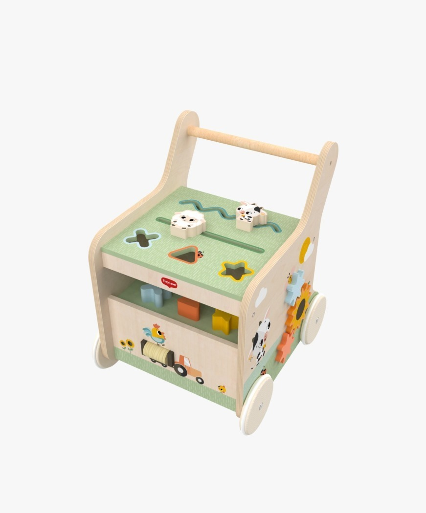 Chariot de marche en bois - Farmers Funday Push & Play