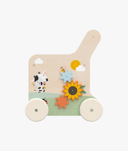 Chariot de marche en bois - Farmers Funday Push & Play
