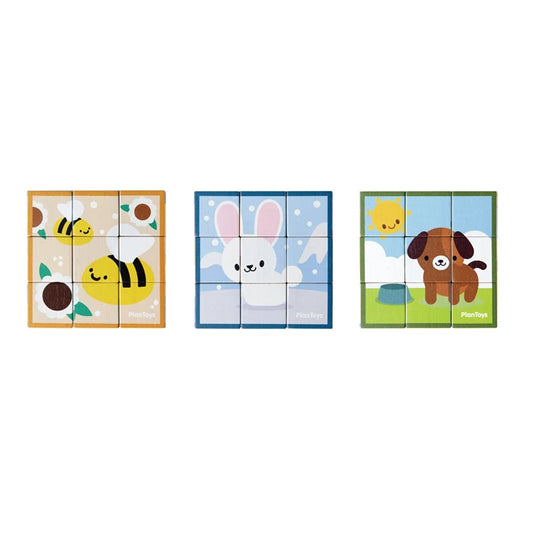 Puzzle de cubes animaux