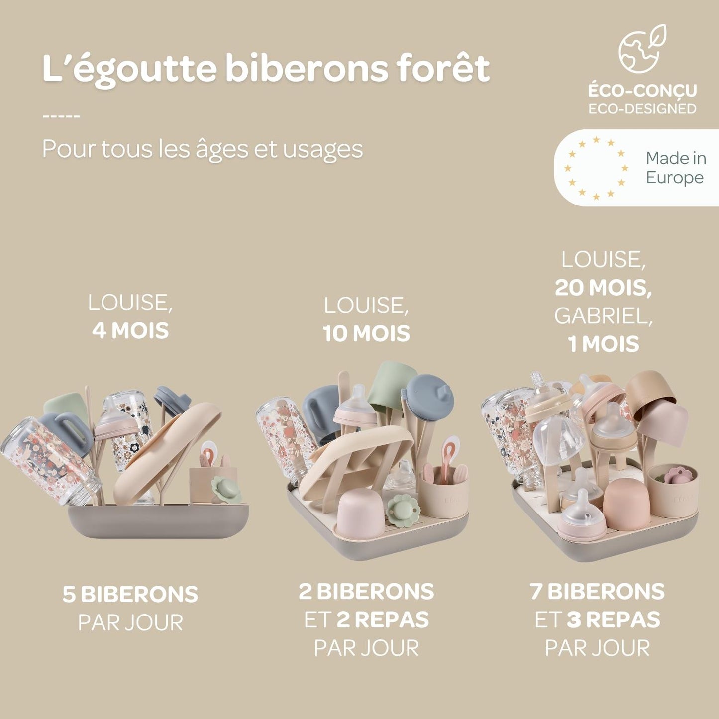 Egoutte biberons Forêt
