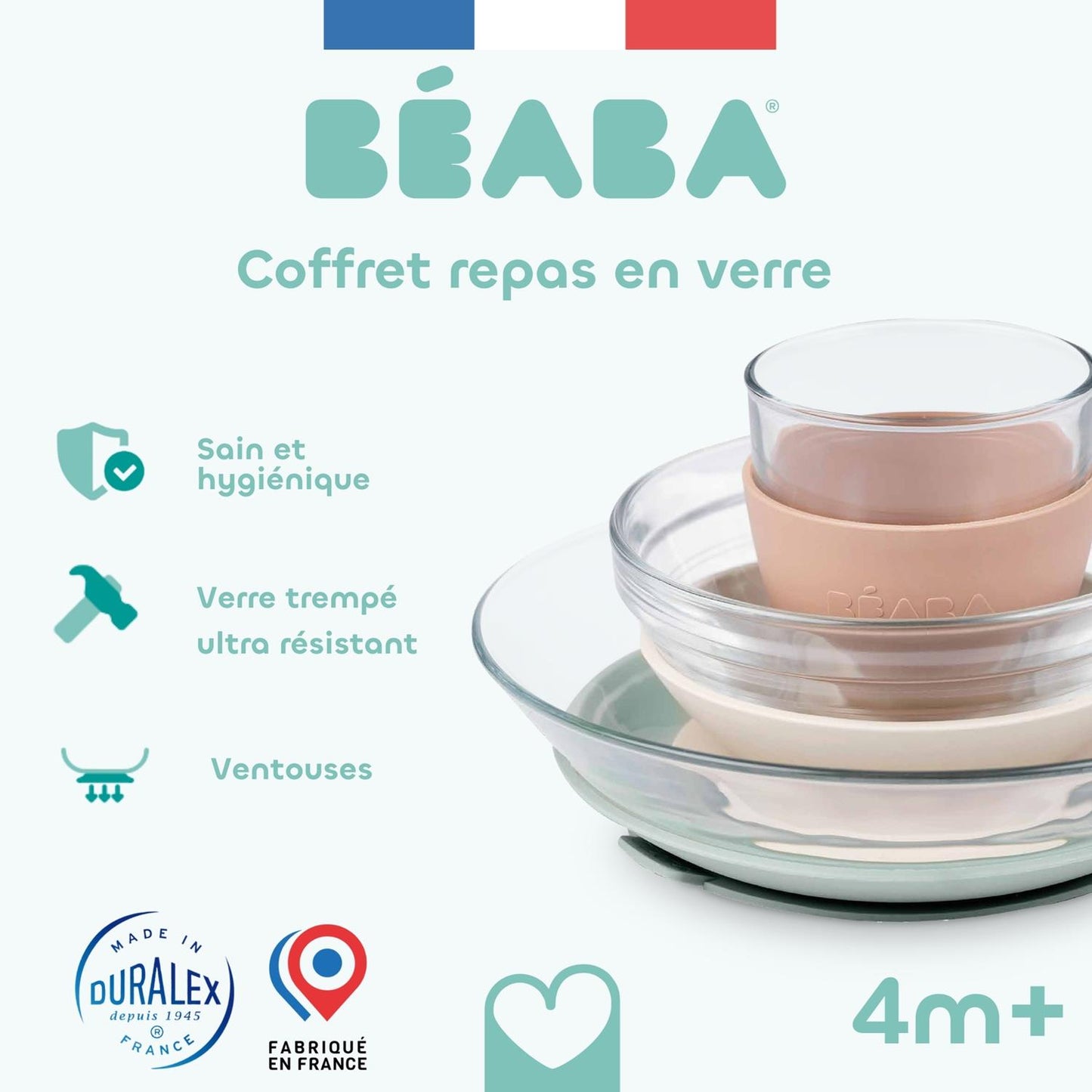 Coffret repas en verre