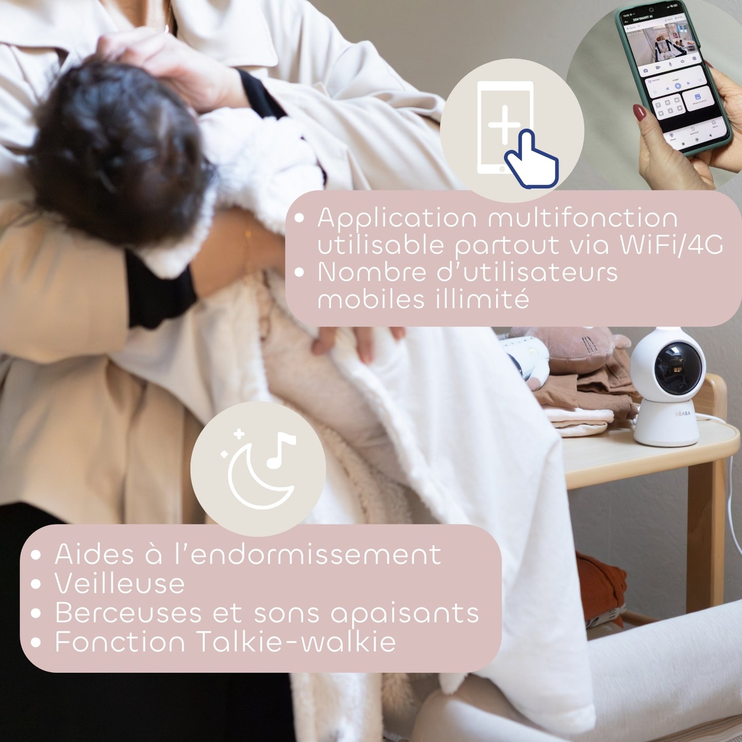 Ecoute bébé Vidéo Zen Smart AI