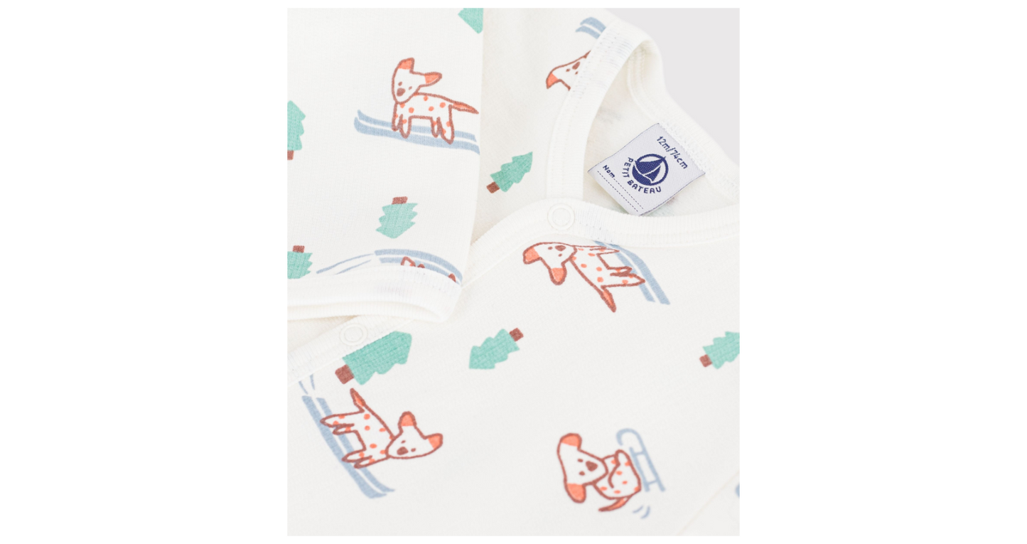 Pyjama bébé en molleton imprimé