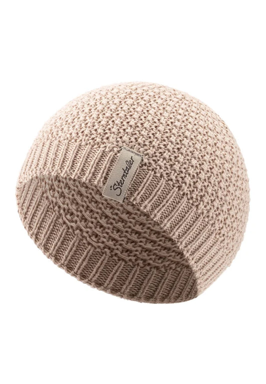 Bonnet bébé tricoté Waffel