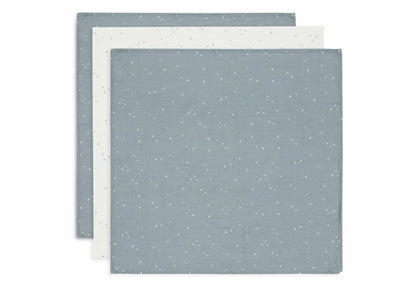 Lot de 3 langes en Gaze de coton 70x70 cm