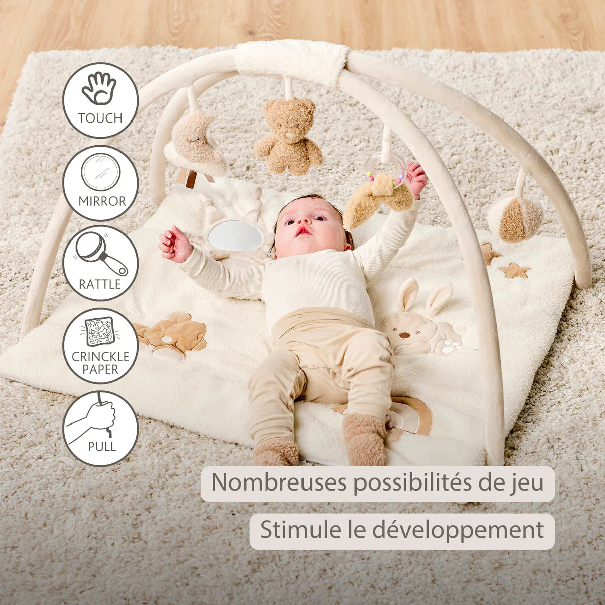 TEDDY tapis d'éveil avec arche