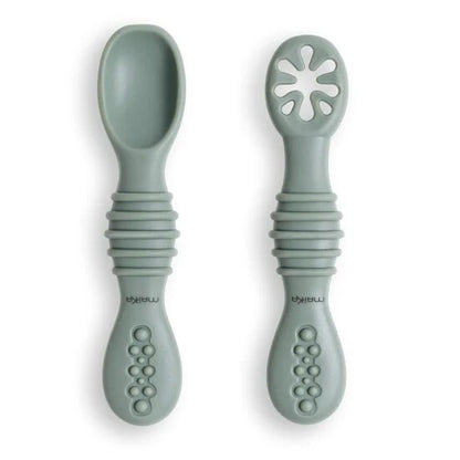 Cuillères bébé d'apprentissage silicone