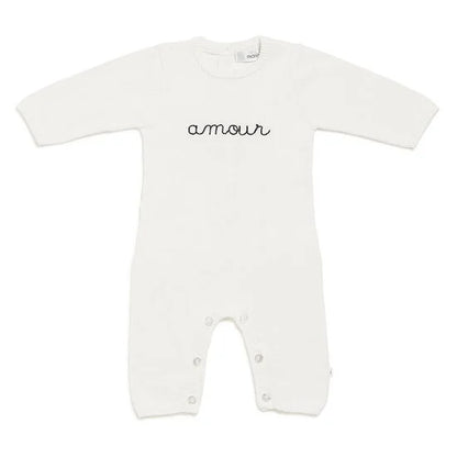 Combinaison longue en tricot sans pied